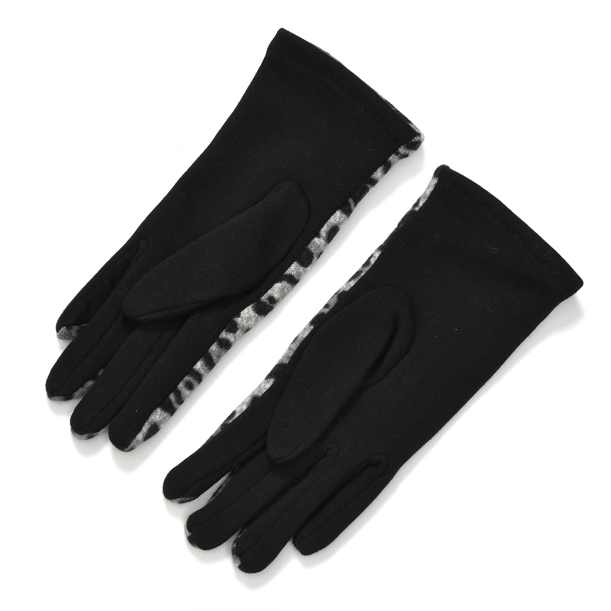 Leopard Print Benie Hat and Gloves Set V32514553 7