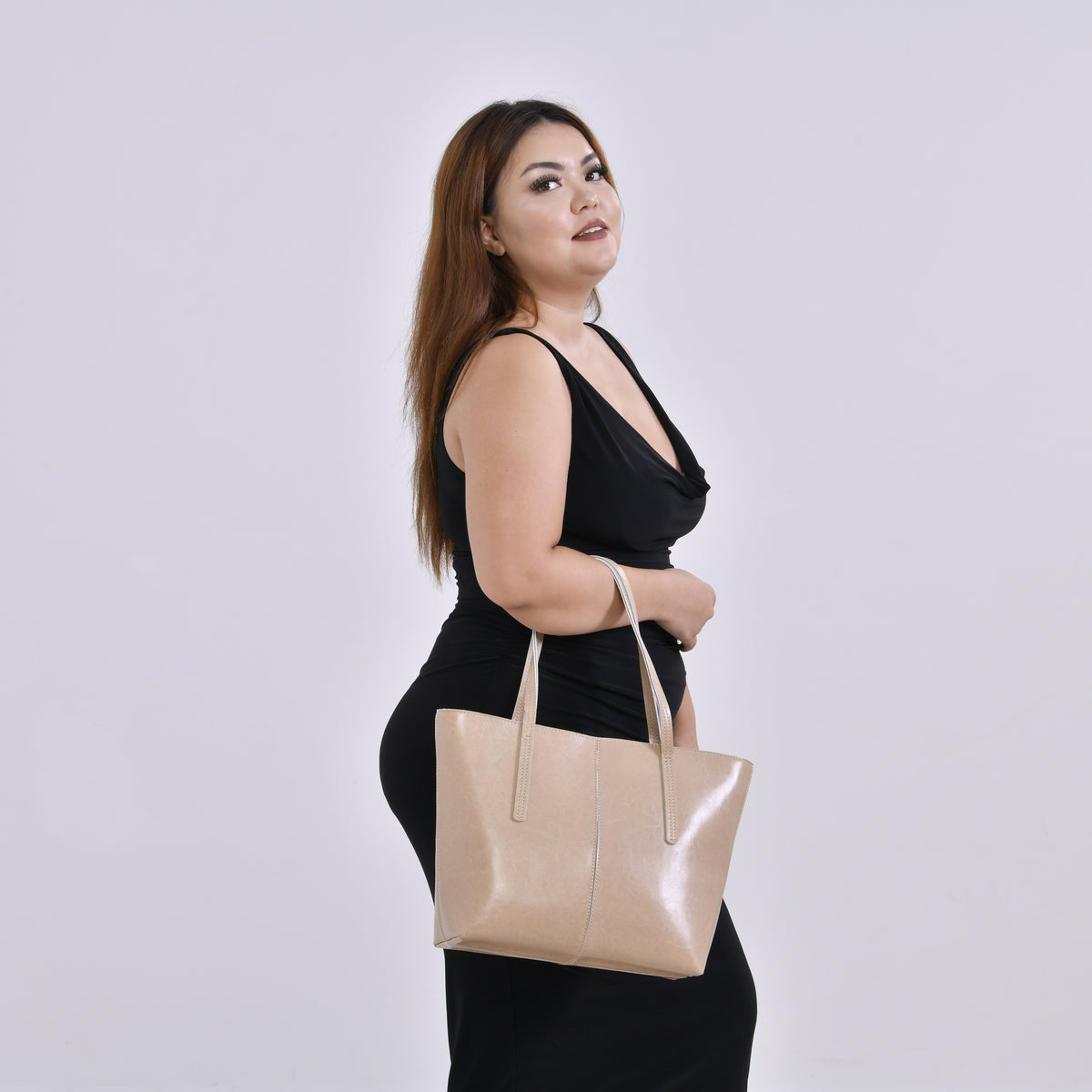 Genuine Leather Tote Bag with Multiple Compartments 7850851 1
