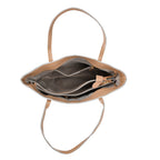 100% Genuine Leather Tote Bag (Size 39x12x27 cm) - Beige_7850851_4