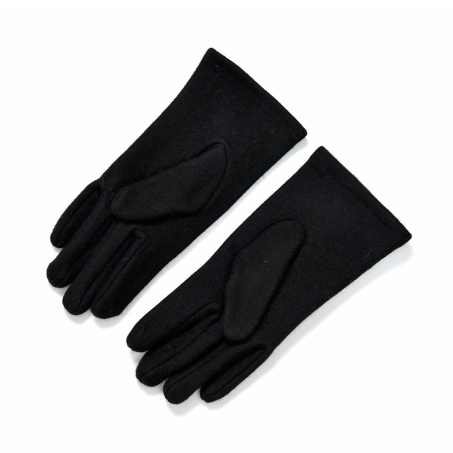 Closeout Deal - 2 Piece Set - Cashmere Diamond Pattern Hat &amp; Gloves - Black V32512814 7