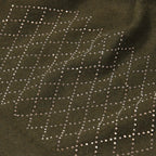 Closeout Deal - 2 Piece Set - Cashmere Diamond Pattern Hat and Gloves - Dark Green_7851196_19