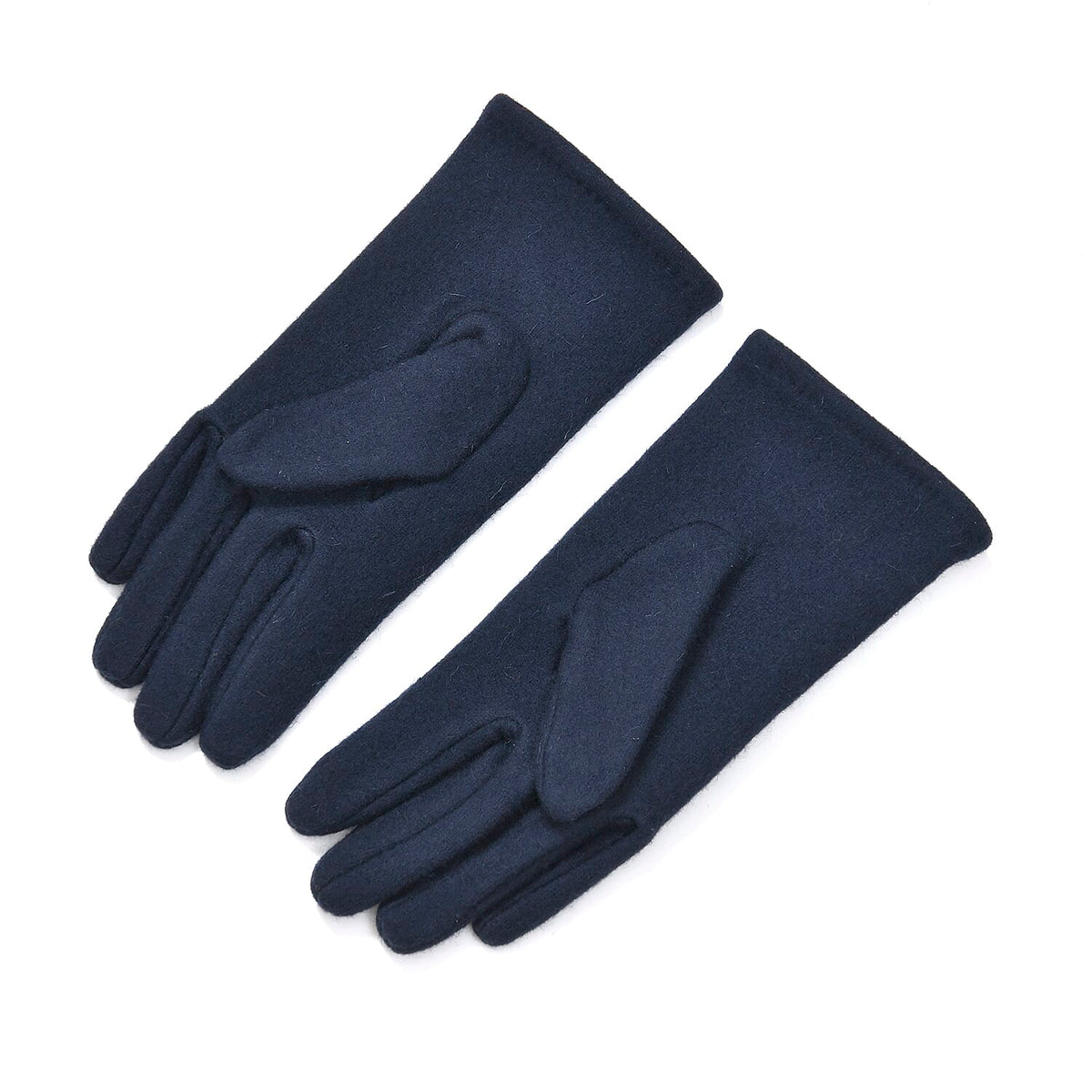 Closeout Deal - 2 Piece Set - Cashmere Diamond Pattern Hat and Gloves - Navy V32513583 8