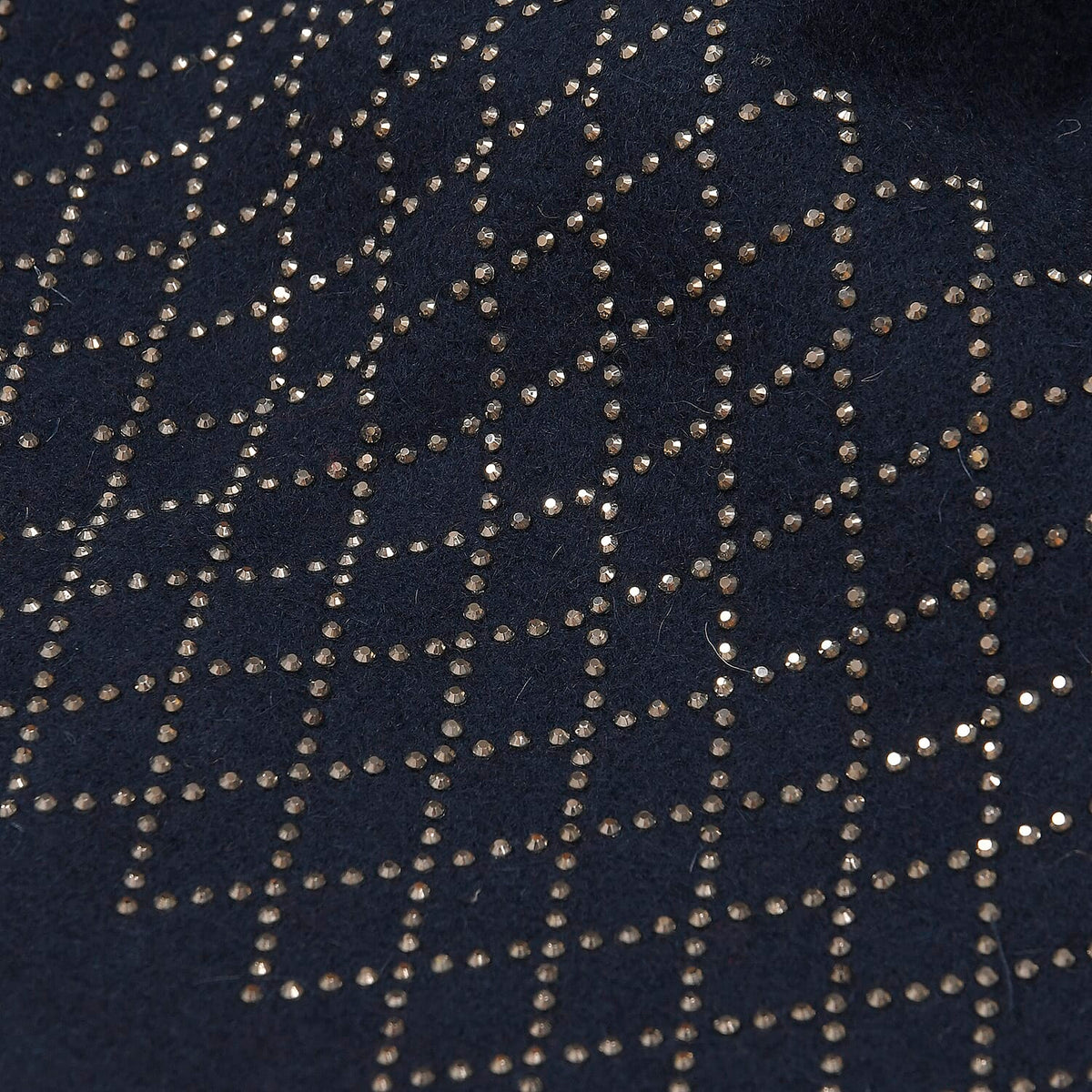 Closeout Deal - 2 Piece Set - Cashmere Diamond Pattern Hat and Gloves - Navy V32513583 11