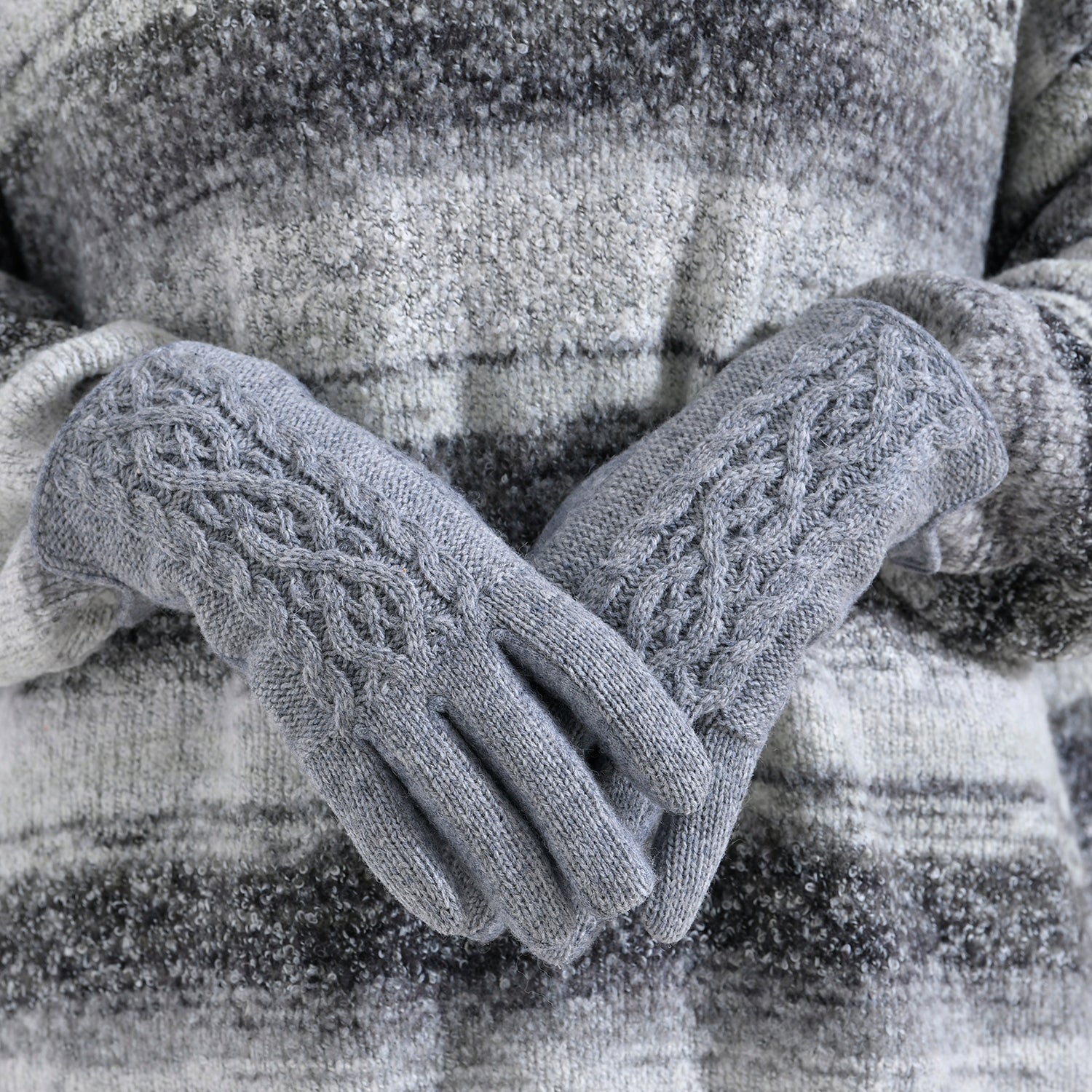 Cashmere Wool Gloves - Grey V32346308 2