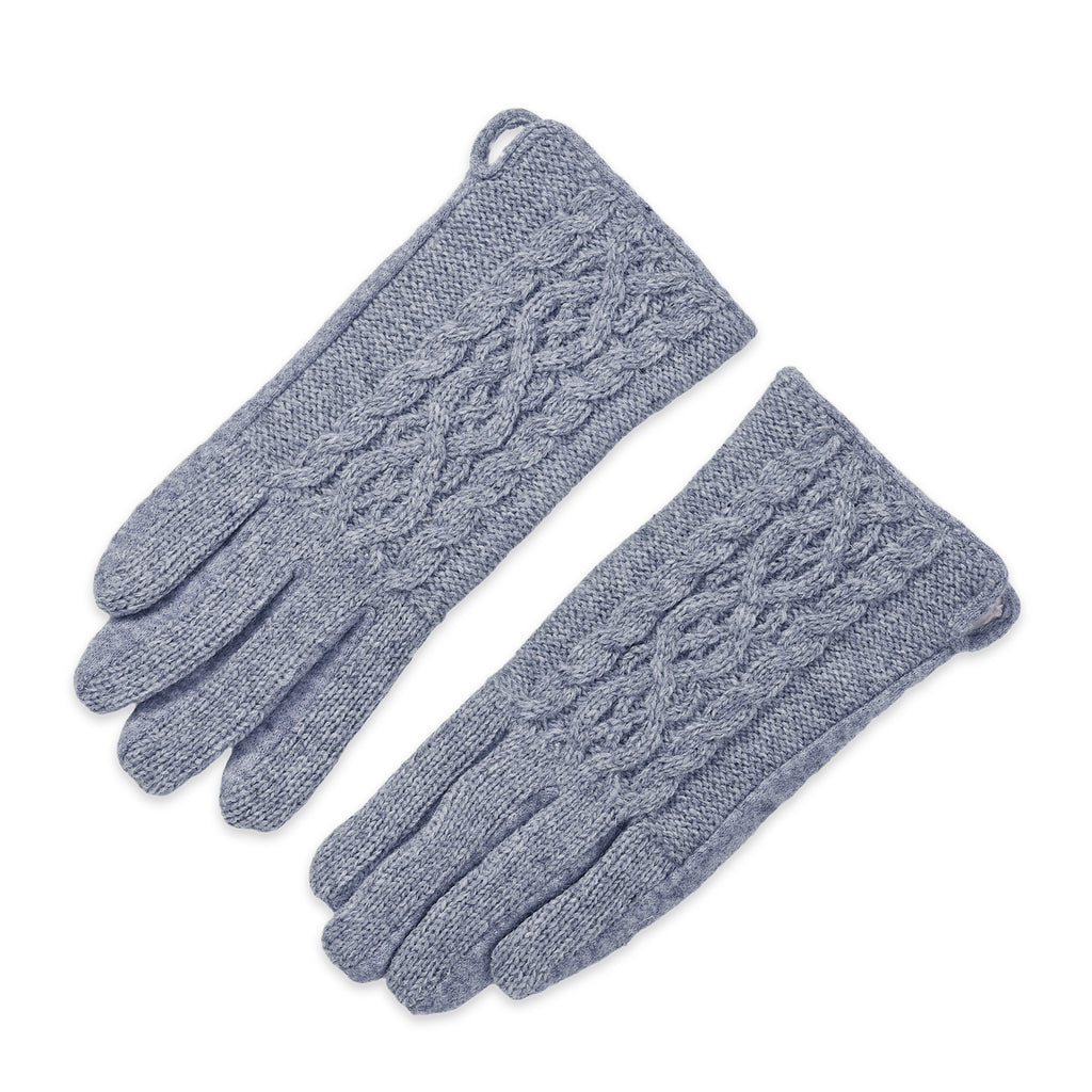 Cashmere Wool Gloves - Grey_7852791_3