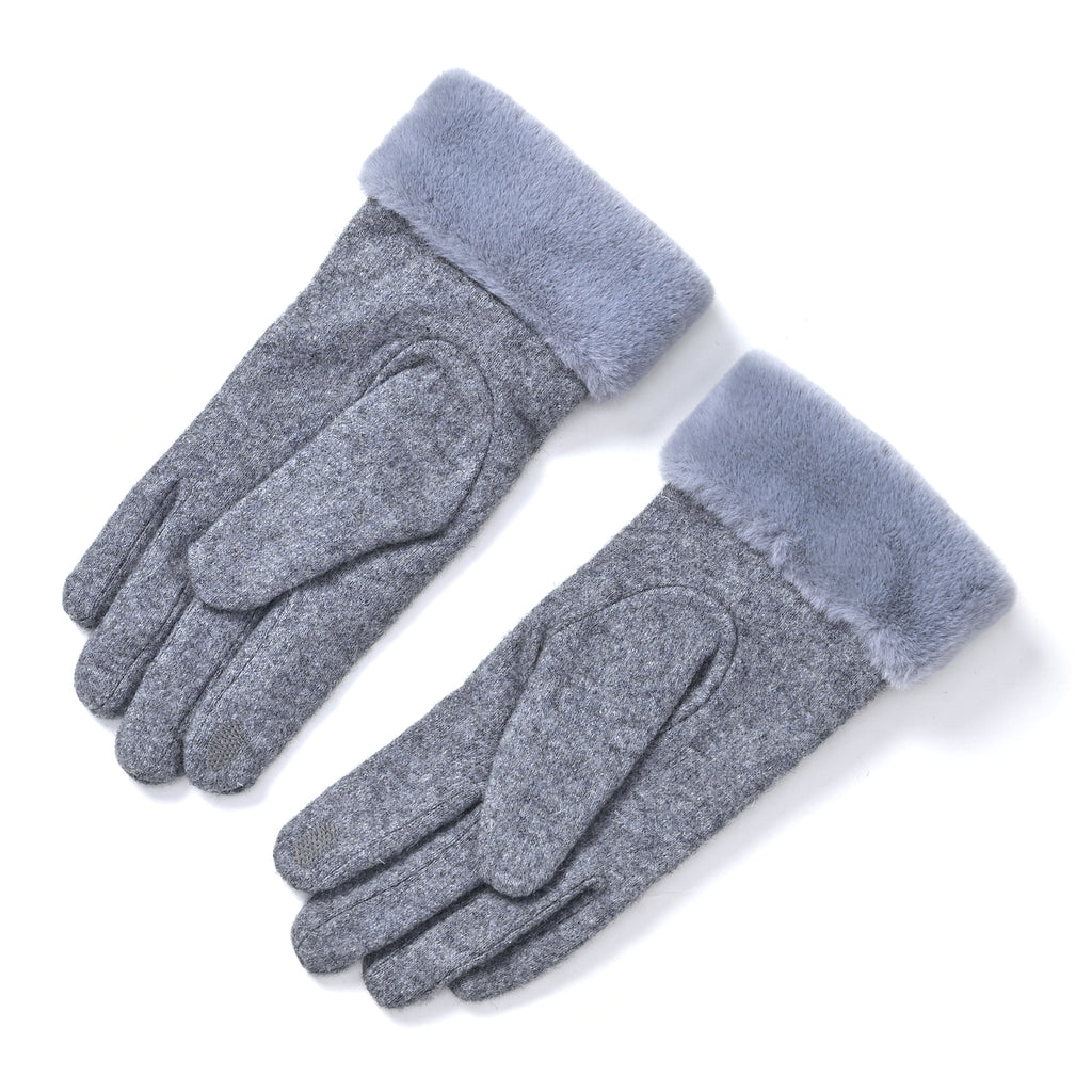 One Time Closeout - Cashmere Wool Gloves (24 x 9cm) - Grey_7852899_3