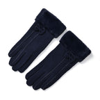 One Time Closeout - Cashmere Wool Gloves (24 x 9cm) - Navy_7852911