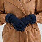 One Time Closeout - Cashmere Wool Gloves (24 x 9cm) - Navy_7852911_2