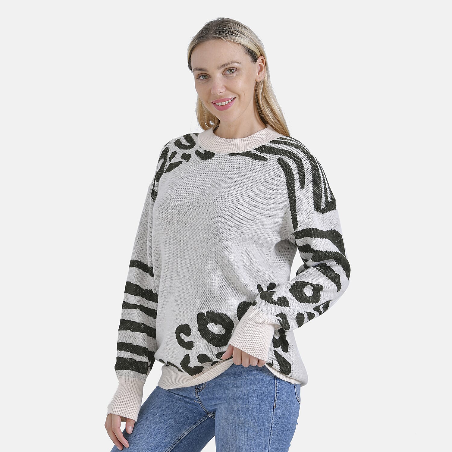 La Marey R-Neck Leopard Print Jumper (Size L-XL) 7852931 3