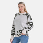 La Marey R-Neck Leopard Print Jumper