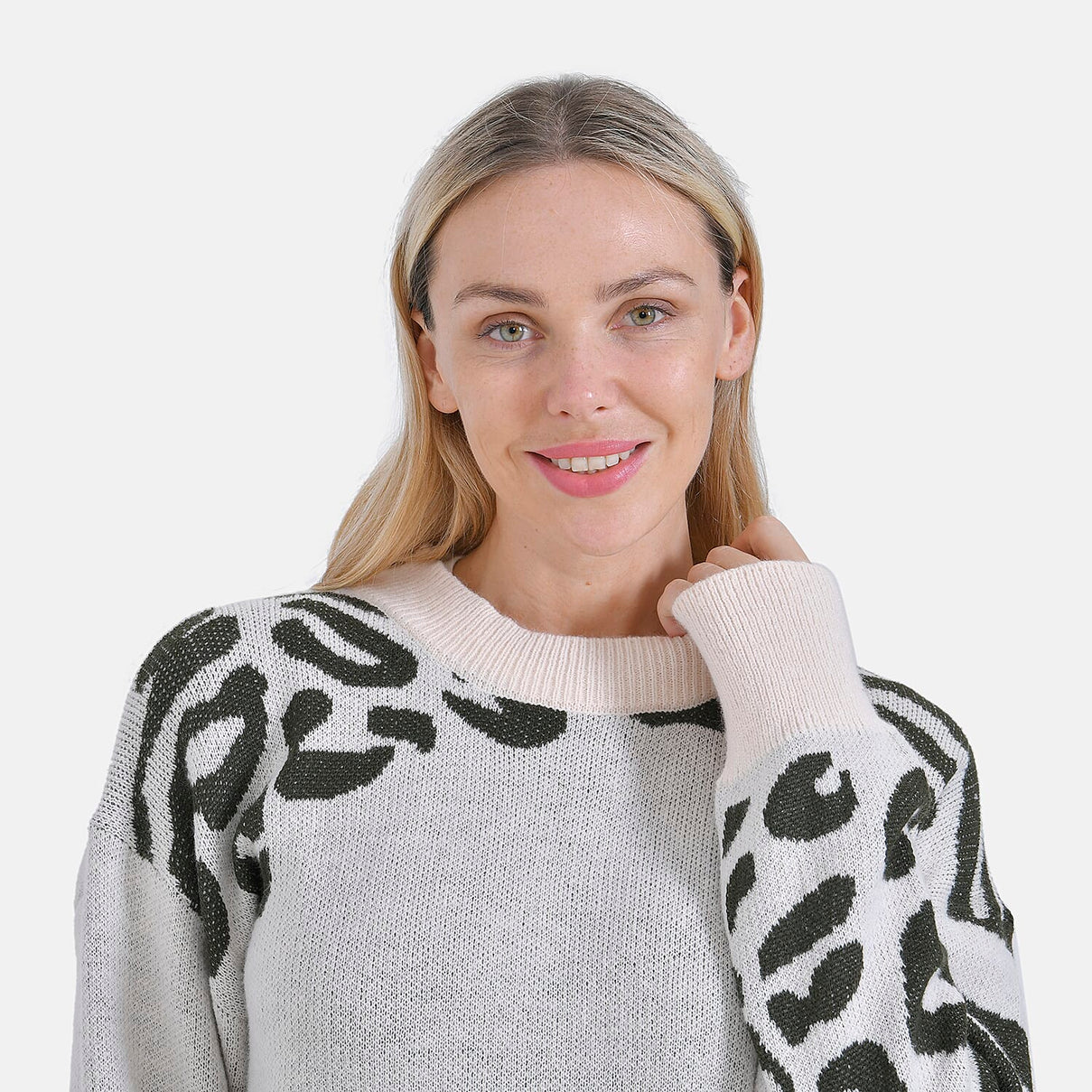 La Marey R-Neck Leopard Print Jumper (Size L-XL) V32354487 4