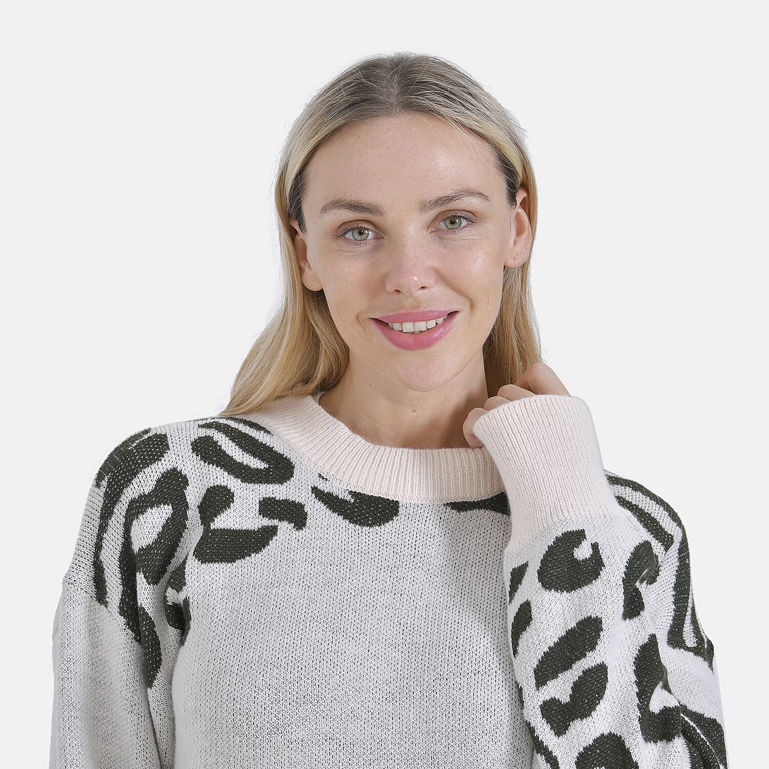 La Marey R-Neck Leopard Print Jumper (Size L-XL) V32354487 4