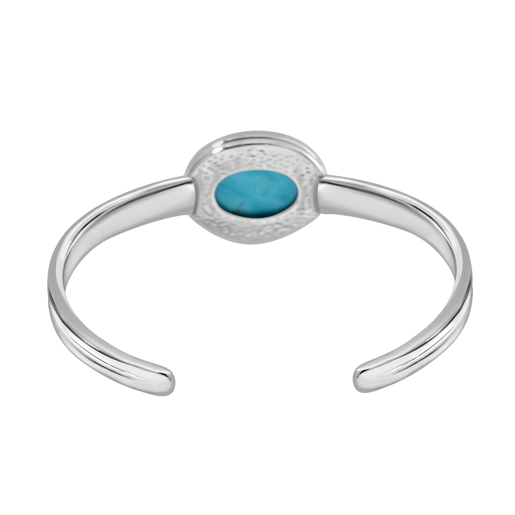 One Time Closeout Deal - Set Of 7 Stones - Interchangeable Multi Gemstone Cuff Bangle (Size - 7)_7853708_4