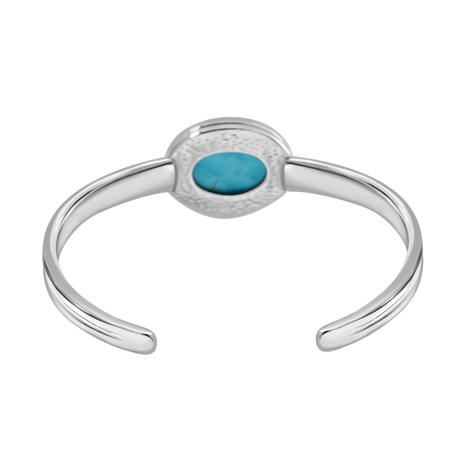 One Time Closeout Deal -  Cuff Bangle with 7 Interchangeable Gemstones - Lapis, Coral, Malachite, Tiger Eye, Howlite, Shungite and Rose quartz V32520875 4