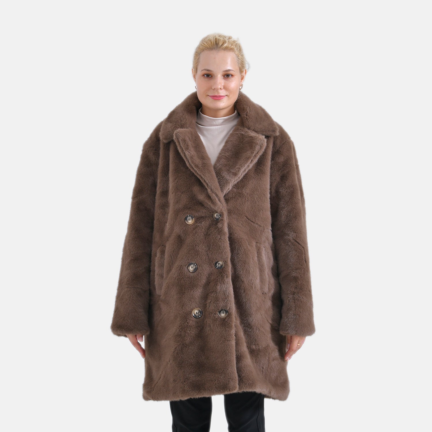 La Marey Patterned Button-Up Womens Coat 7854677 4
