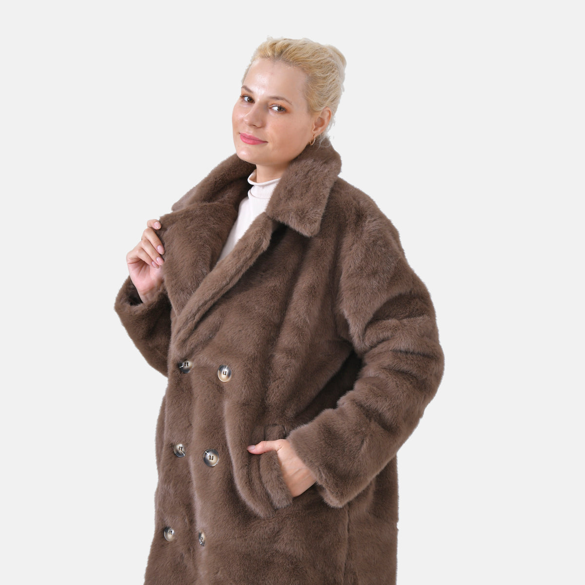 La Marey Patterned Button-Up Womens Coat 7854677 5