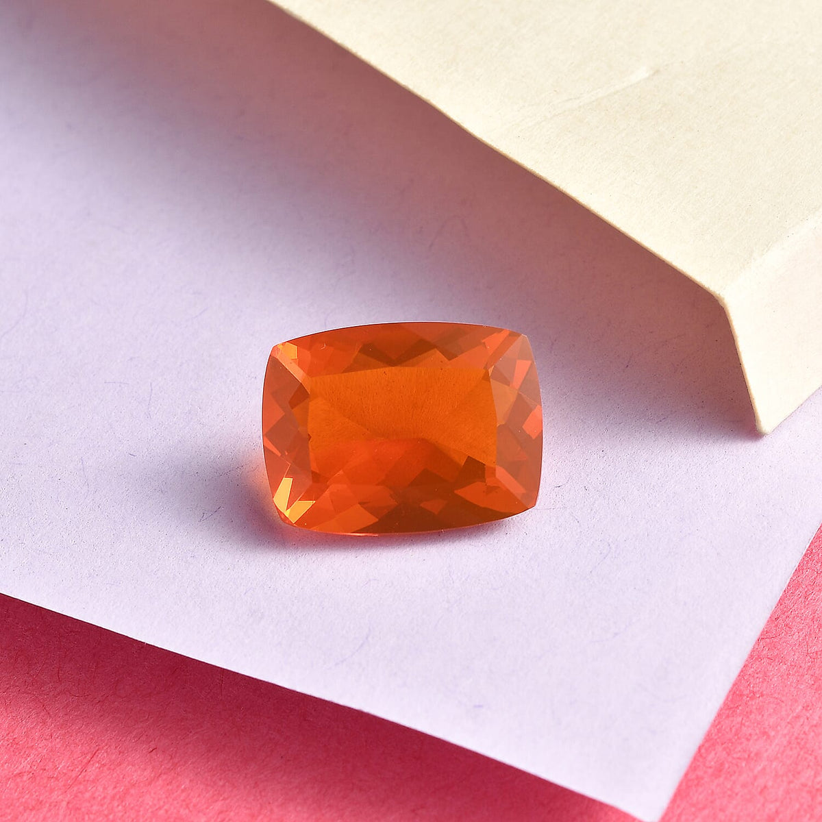 Fire Opal Loose Gemstone in Cushion Shape 7854968 2