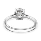 D'Joy - Moissanite Solitaire Ring in Platinum Overlay Sterling Silver 1.00 Ct_7855748_4