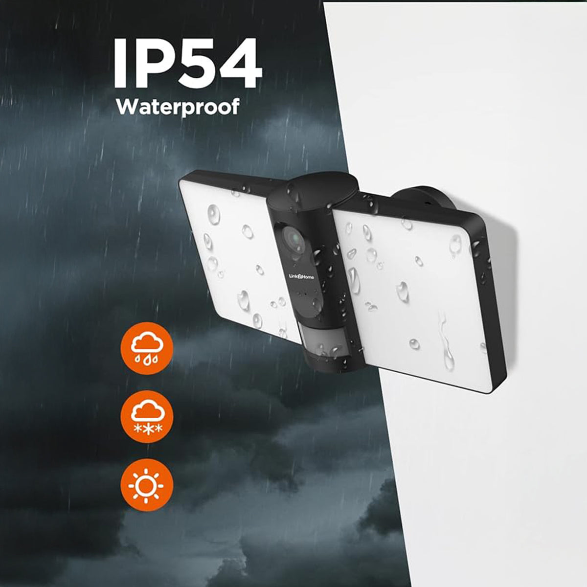 Link2Home Outdoor Floodlight Camera with PIR V32513826 3