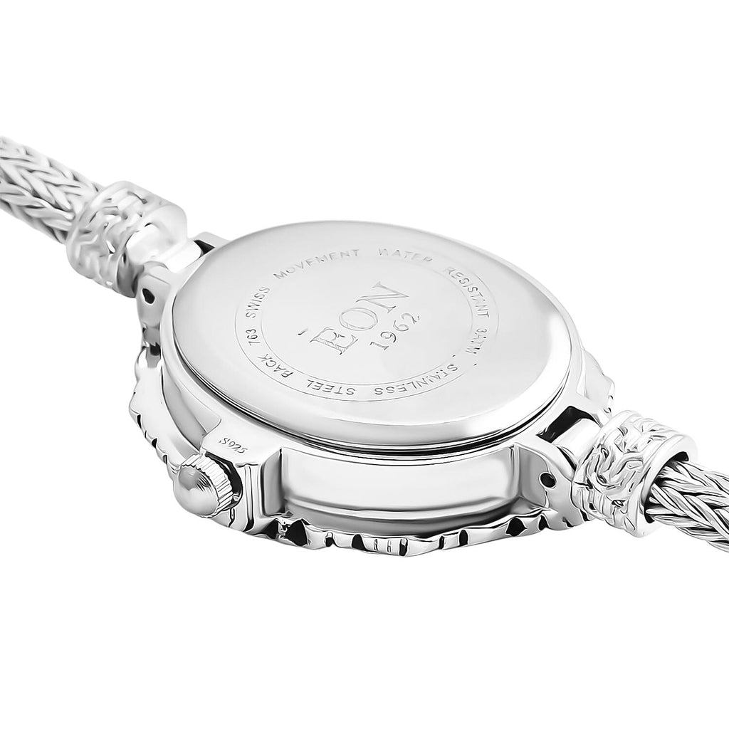 Royal Bali Collection Sterling Silver Tulangnaga Chain Bracelet Watch (Size - 7.5), Silver Wt. 15.36 Gms._7856835_4