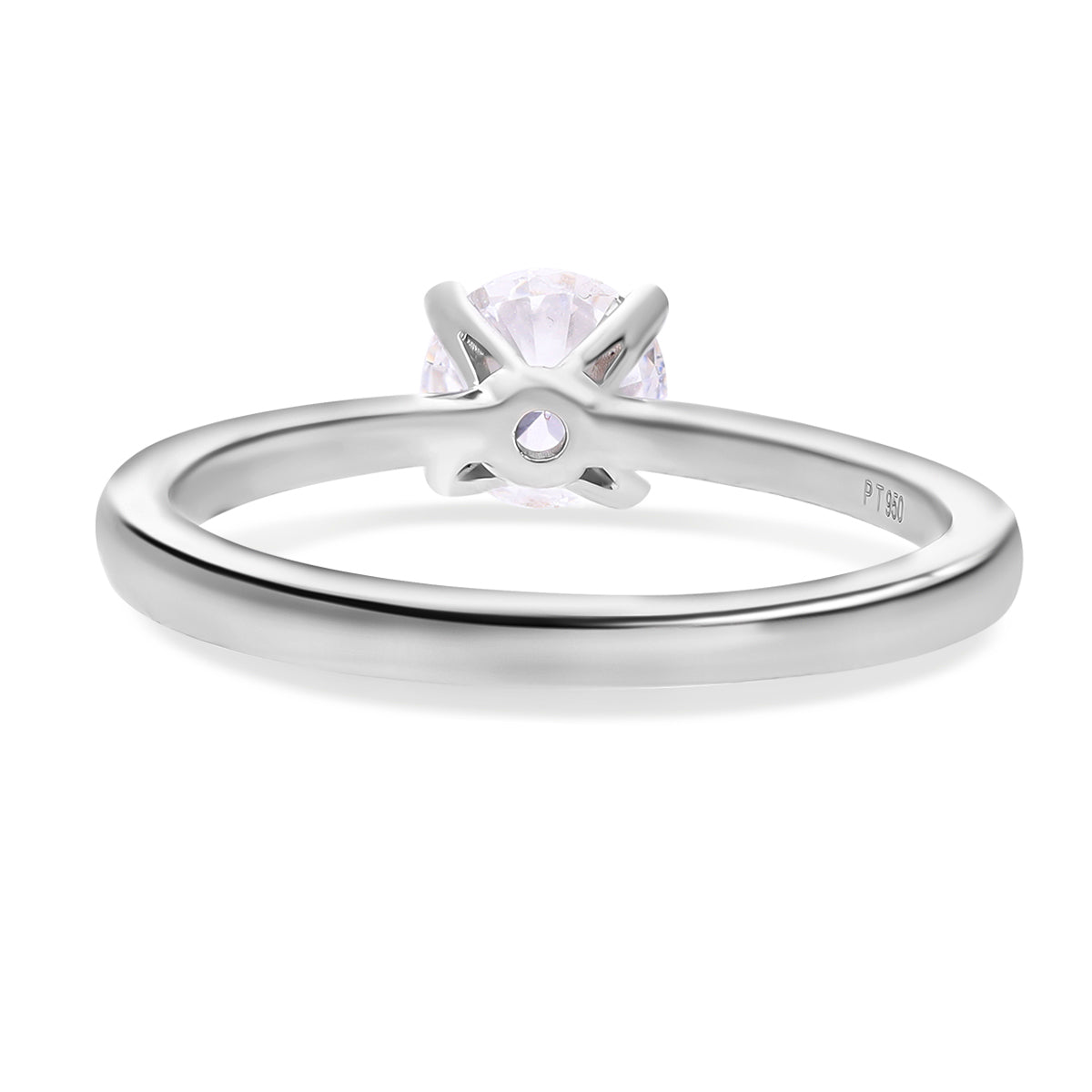 LUXURIANT 0.5 Ct. Lab Grown Diamond Solitaire Ring in 950 Platinum 7857828 4
