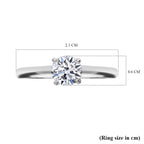 Anshu Treasure Chest Luxuriant Diamond - 950 Platinum Certified (VS/G-H) Lab Grown Diamond Ring 0.50 Ct._7857828_4