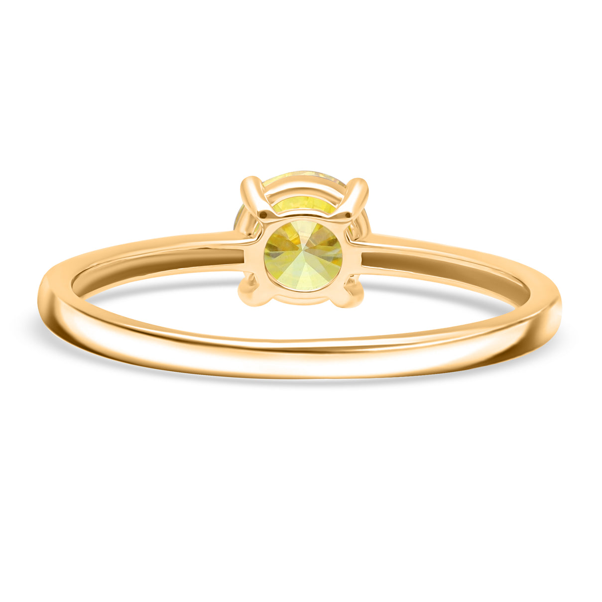 LUXURIANT 1 Ct. Lab Grown Diamond Solitaire Ring in 14K Yellow Gold SGL Certified 7858405 5