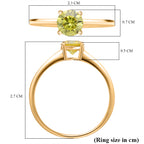 First Time Ever Luxuriant - 14K Yellow Gold SGL Certified Lab Grown Diamond (VS) Solitaire Ring 1.00 Ct._7858405_5