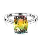 Rainbow Genesis Triplet Quartz  Ring in Sterling Silver 2.74 Ct._7859539