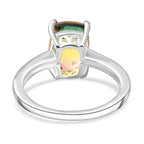 Rainbow Genesis Triplet Quartz  Ring in Sterling Silver 2.74 Ct._7859539_4