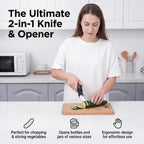 Foldable Pot Coaster, 2-in1-Knife and Bottle-Jar Opener (Kitchen Tool Set)