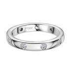 Luxuriant - 950 Platinum SGL Certified (VS-EF) Lab Grown Diamond Band Ring 0.50 Ct, Platinum Wt. 7.07 Gms.