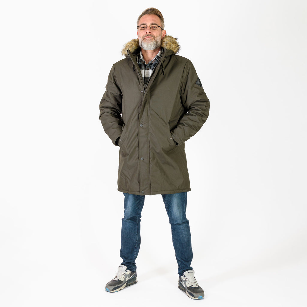 Threadbare Polyester Woven Jacket (Size 1x1 cm) - Khaki_7860928