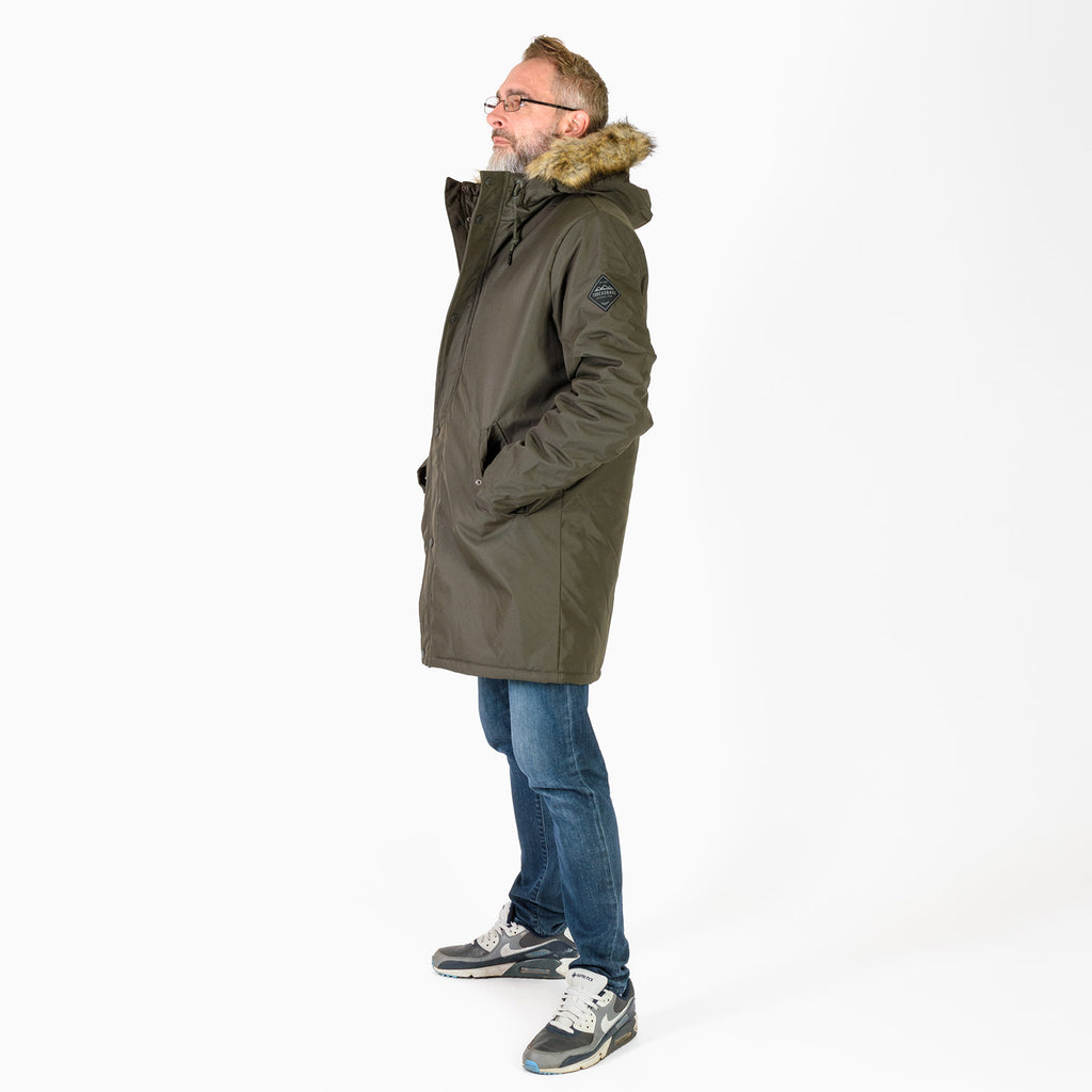 Threadbare Polyester Woven Jacket (Size 1x1 cm) - Khaki_7860928_1