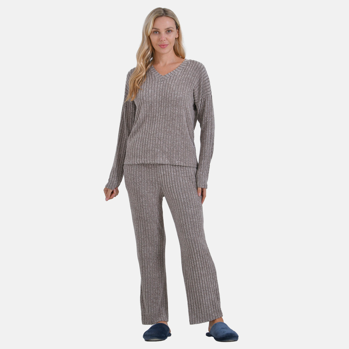 La Marey Two-Piece Knitted Loungewear Set V32516684 0
