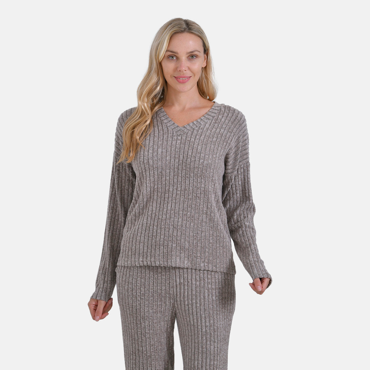 La Marey Two-Piece Knitted Loungewear Set V32516684 4