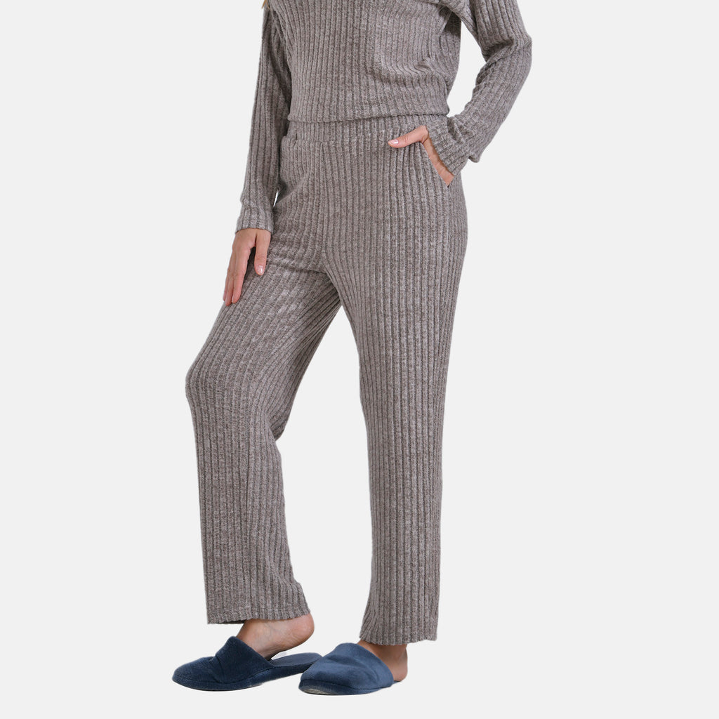 La Marey Two-piece Knitted Loungewear Set (Size 20 to 22) - Beige_7861098_7
