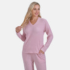 La Marey Two-piece Knitted Loungewear Set (Size 20 to 22) - Pink_7861103_2