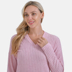 La Marey Two-piece Knitted Loungewear Set (Size 20 to 22) - Pink_7861103_4