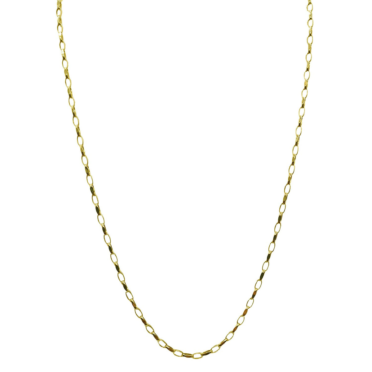 9K Yellow Gold Fancy Cable Necklace (Size - 18) V32512562 0