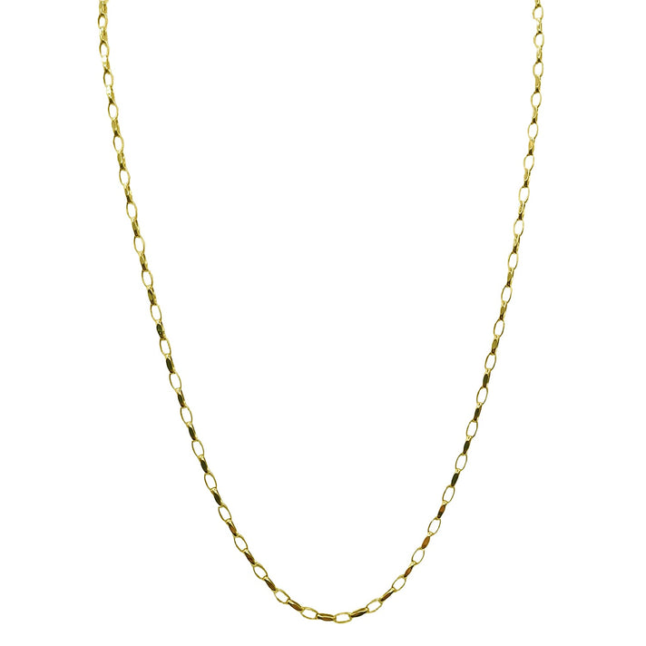 9K Yellow Gold Fancy Cable Necklace (Size - 18) 7861462 1