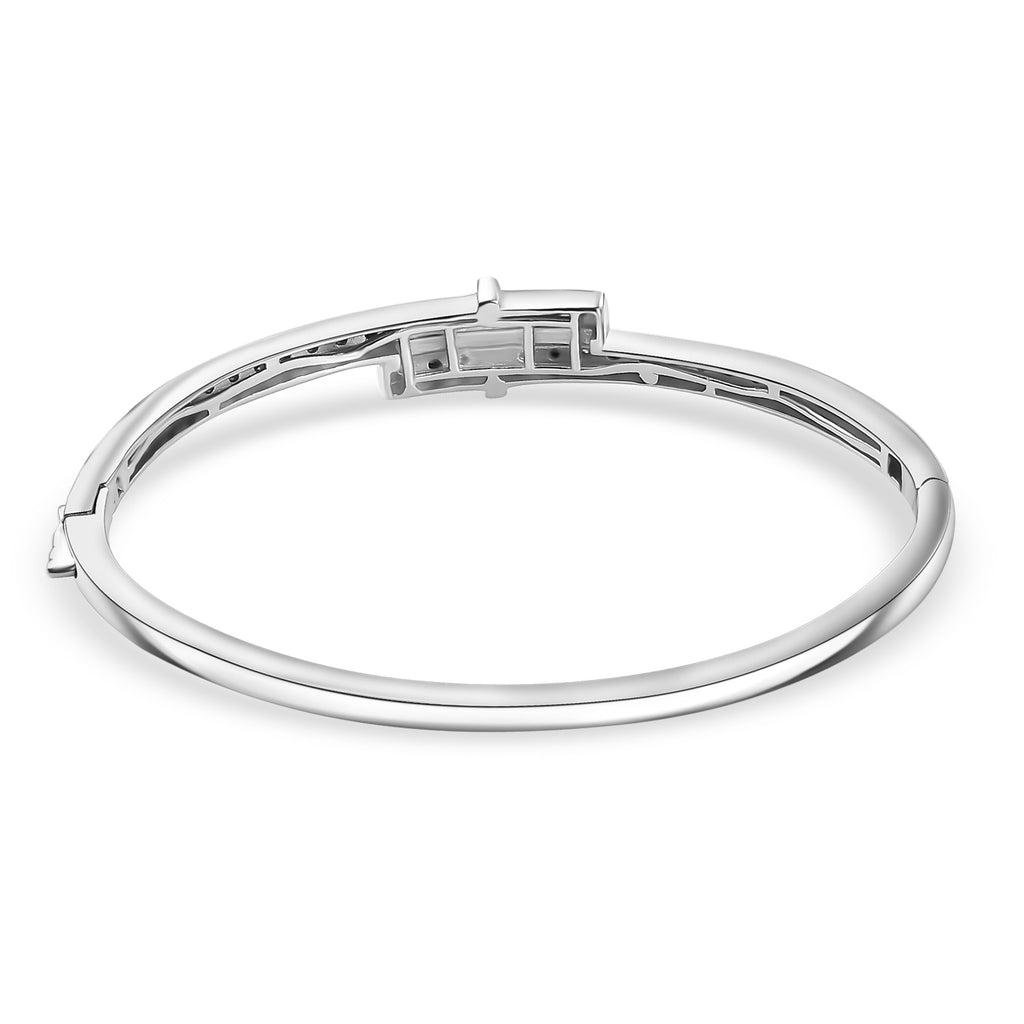 Designer Close Out - EverTrue Natural White Diamond Bangle (Size - 7.5) in Two Tone_7862412_4