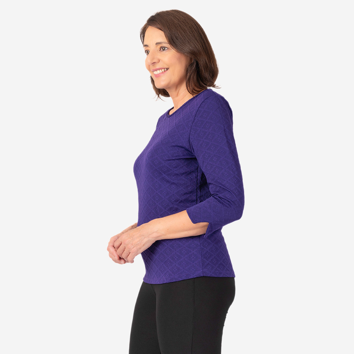 Pure And Natural Auburn Top (Size 14-16) - Purple V32515835 2