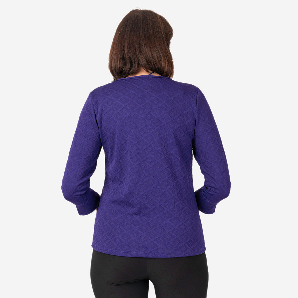 Pure And Natural Auburn Top (Size 14-16) - Purple_7863399_3