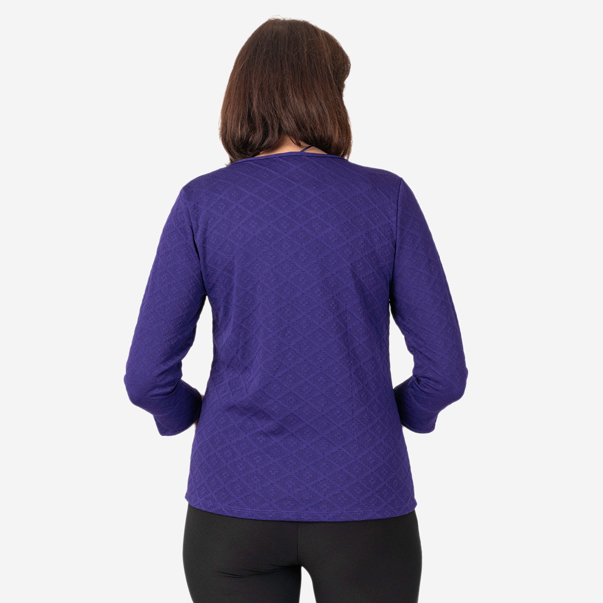 Pure And Natural Auburn Top (Size 14-16) - Purple V32515835 3
