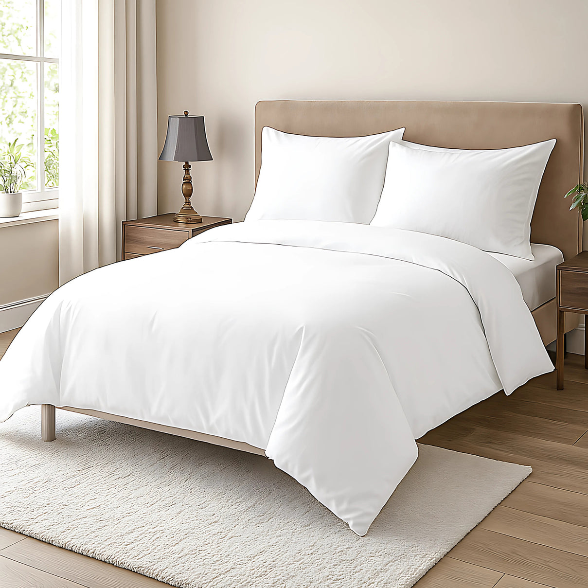 Bamboo Duvet Cover White - Single 7880261 0