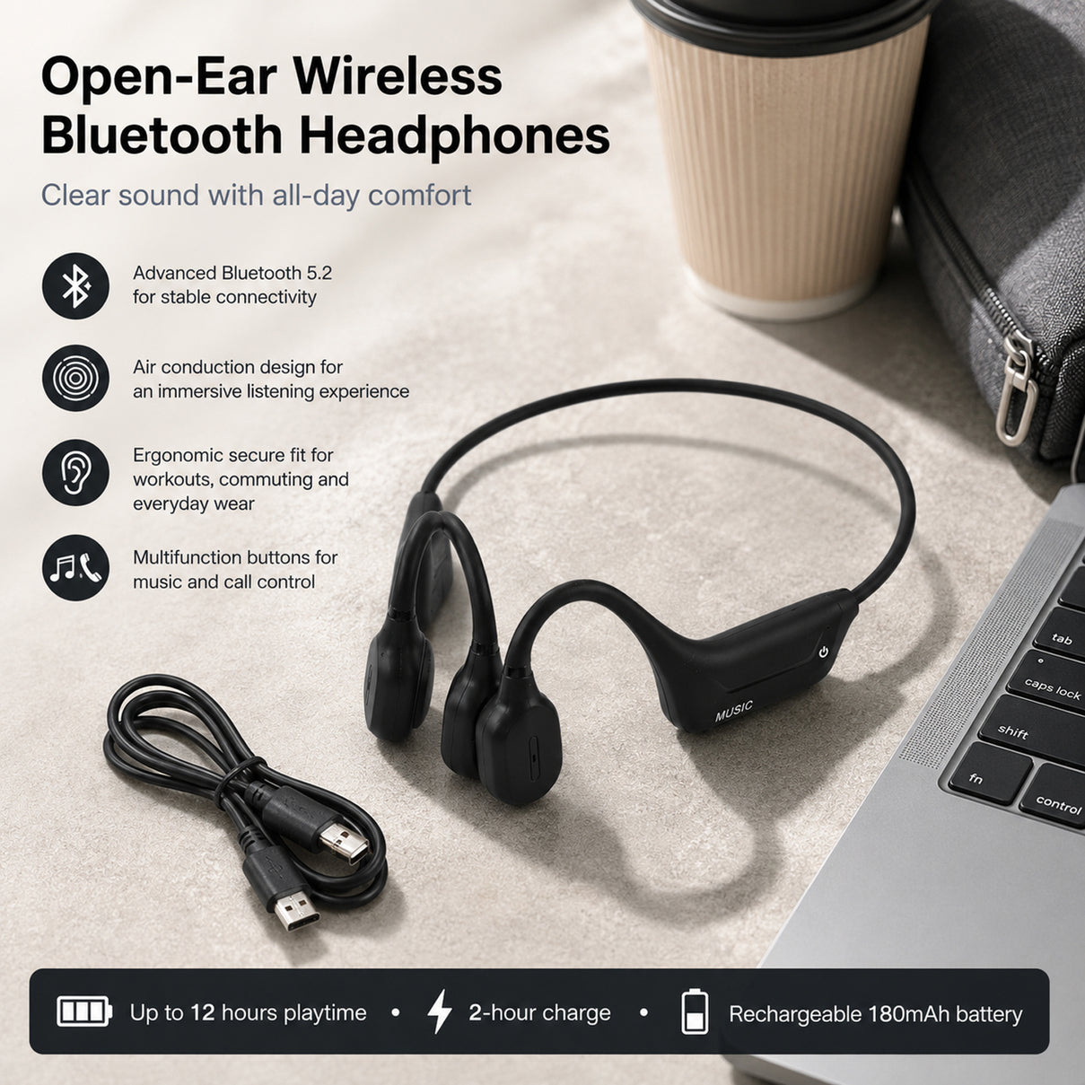 On-Ear and Over-Ear Headphone - Black 7881006 2