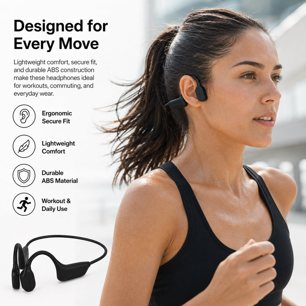 On-Ear and Over-Ear Headphone (Size 15x5 cm) - Black