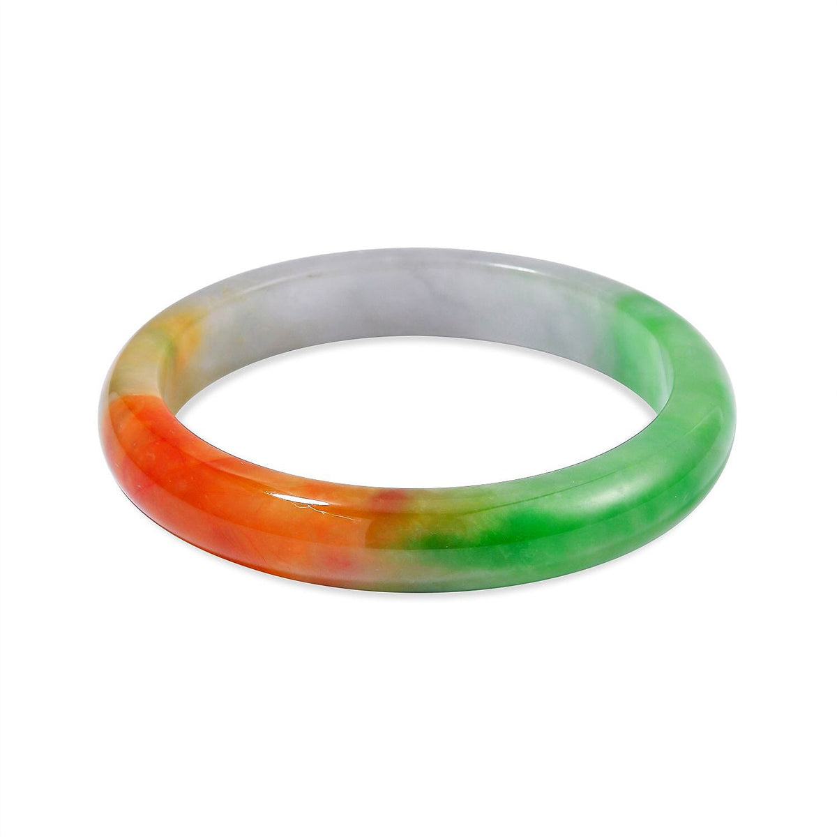 Tri Colour Chameleon Jadeite Bangle (Size 7.5) 210.00 Ct 7885202 0