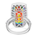 TJC Launch Nebula Quartz Doublet & White Zircon Ring in Rhodium Overlay Sterling Silver 17.00 Ct._7887106_4